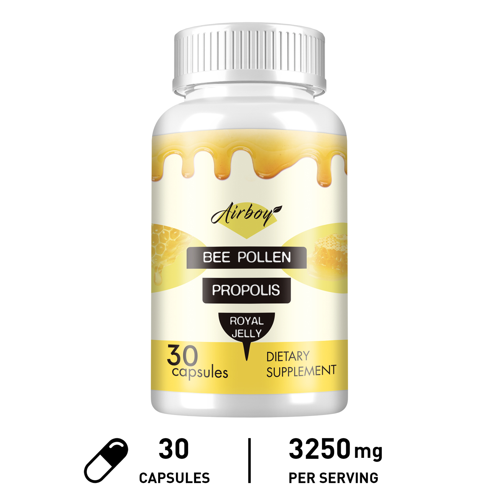 Bee Pollen -Immune System Booster, Support Overall Skin Nourishment and Vitality