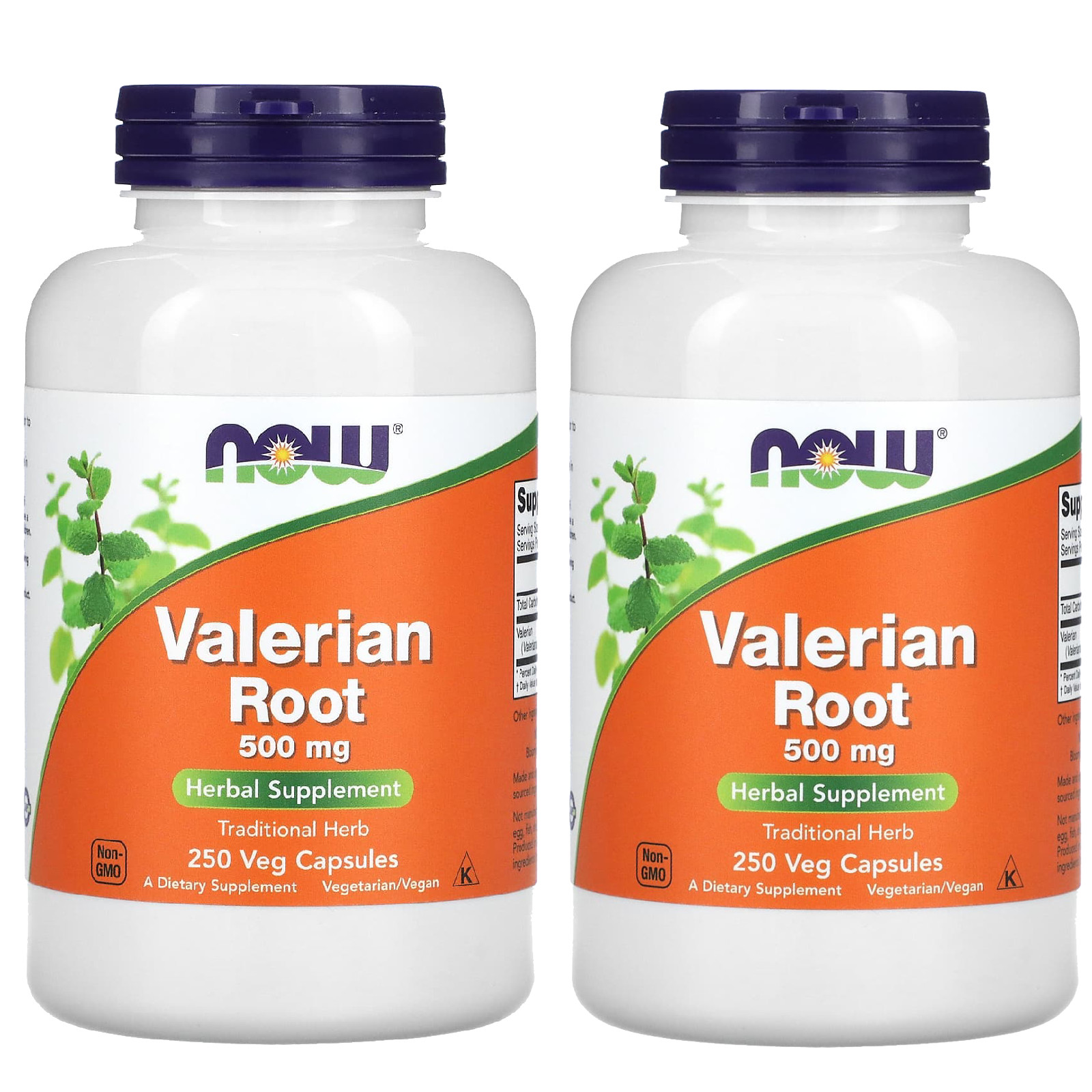 NOW Foods (2 Pack) Valerian Root 500 mg 250 Veg Caps x2 PACKS