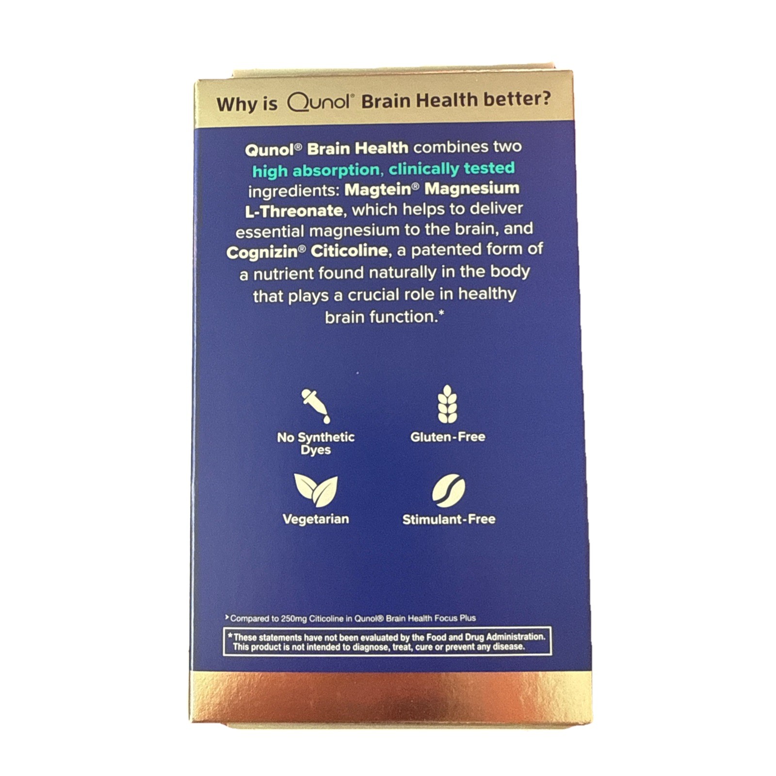 Qunol Extra Strength Brain Health Memory Plus – Focus-Memory-Energy, 100 tablets