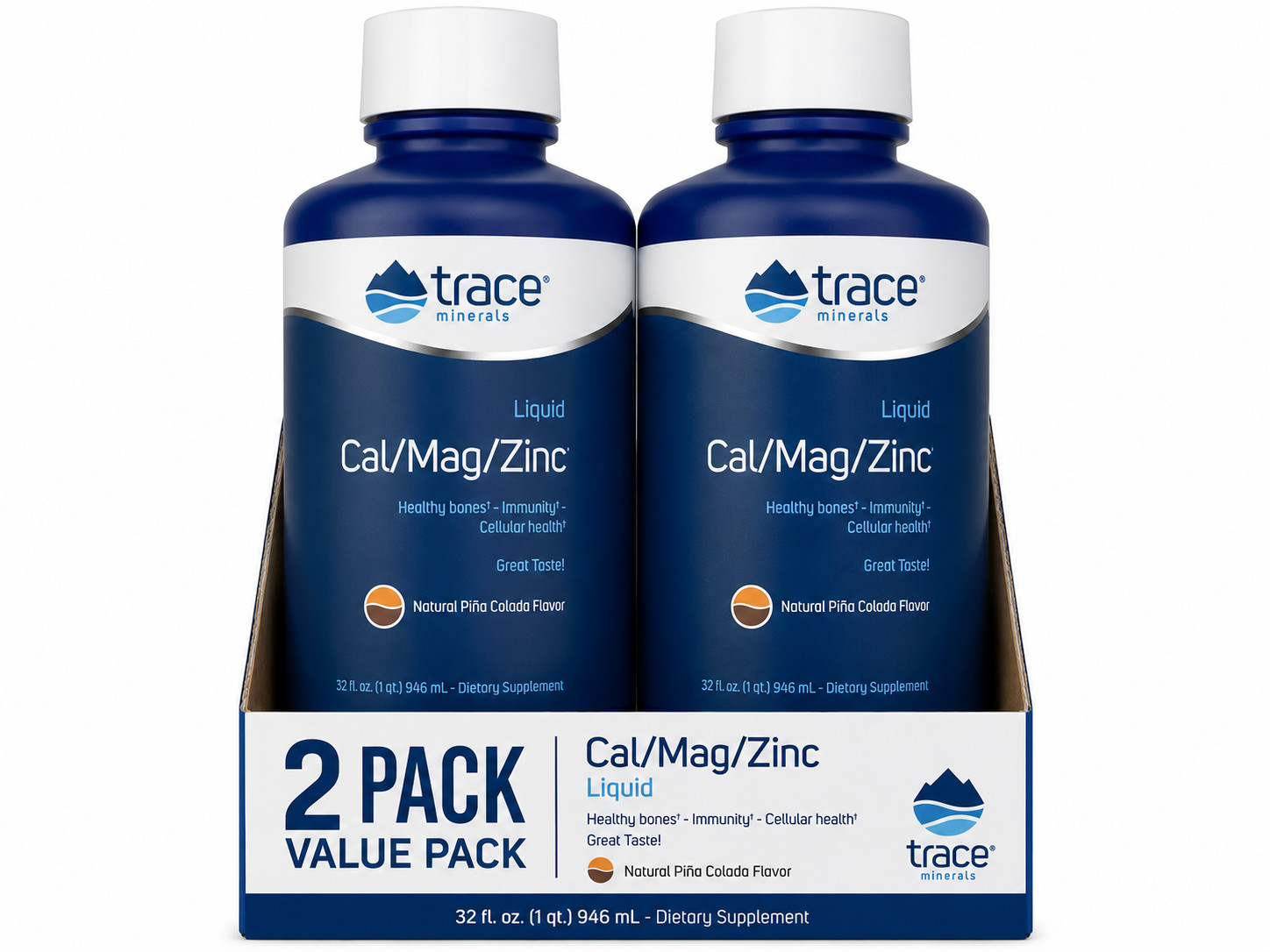 Trace Cal/Mag/Zinc Liquid Pina Colada 30 fl.oz pack of 2