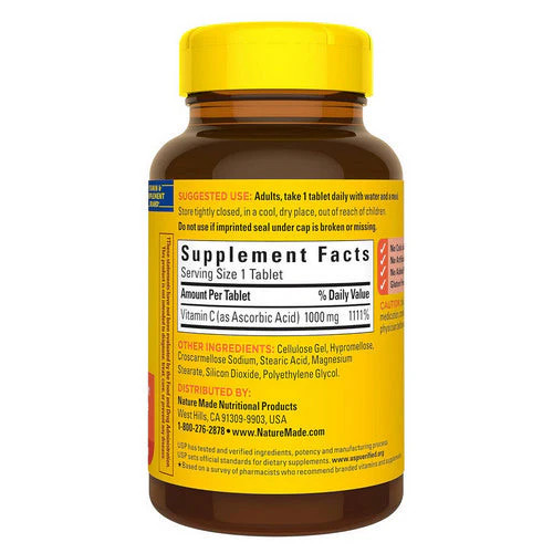 Vitamin C 1000mg 100 Tabs By Nature Made