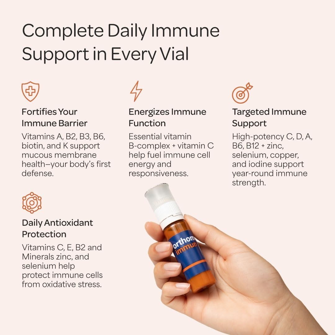 Orthomol Immun – German-Made Multivitamin Vials for Immune Strength, 30 Days