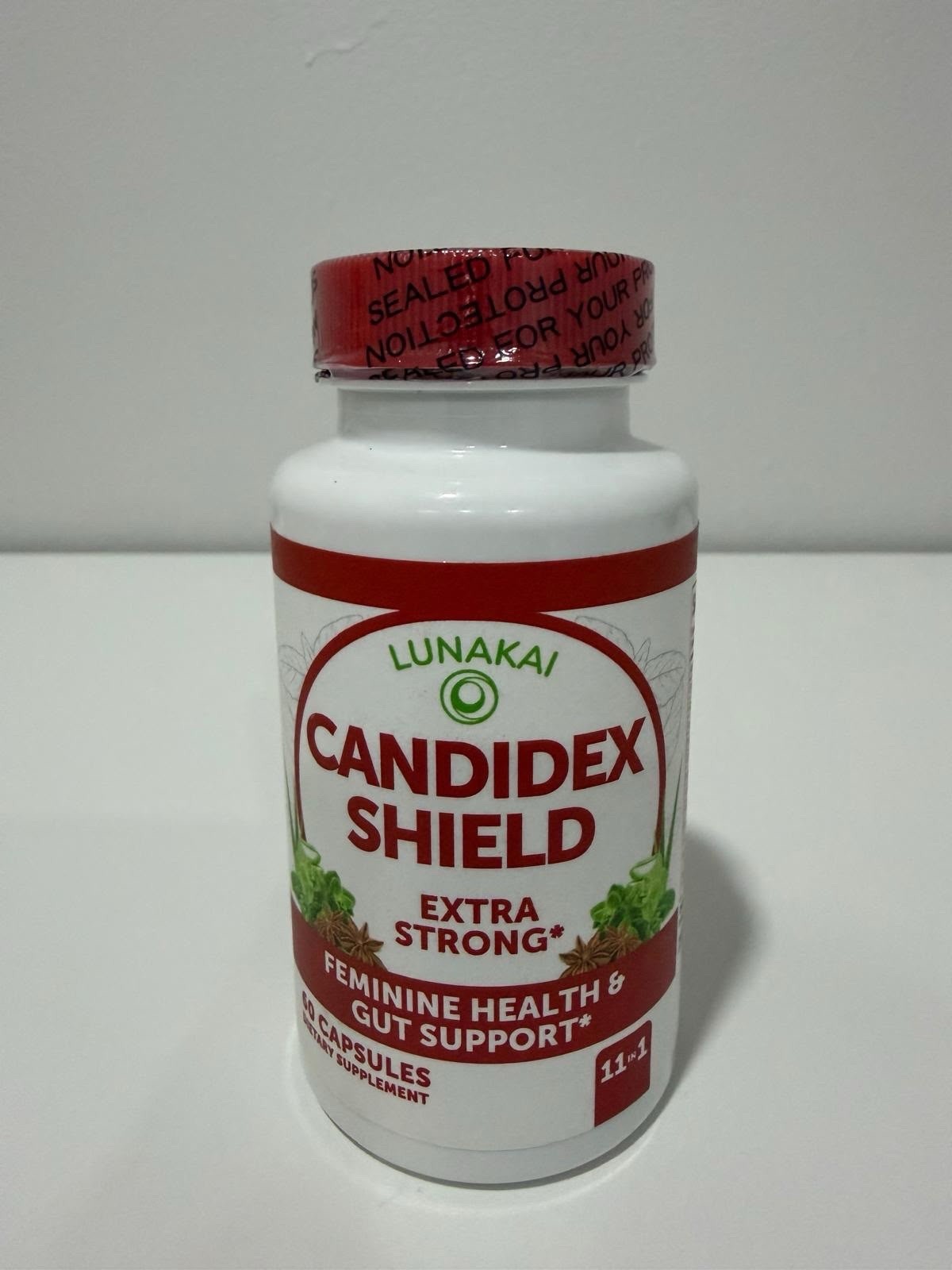 Lunakai USA Made Candidex Shield 60 Capsules Feminine Health & Gut Support
