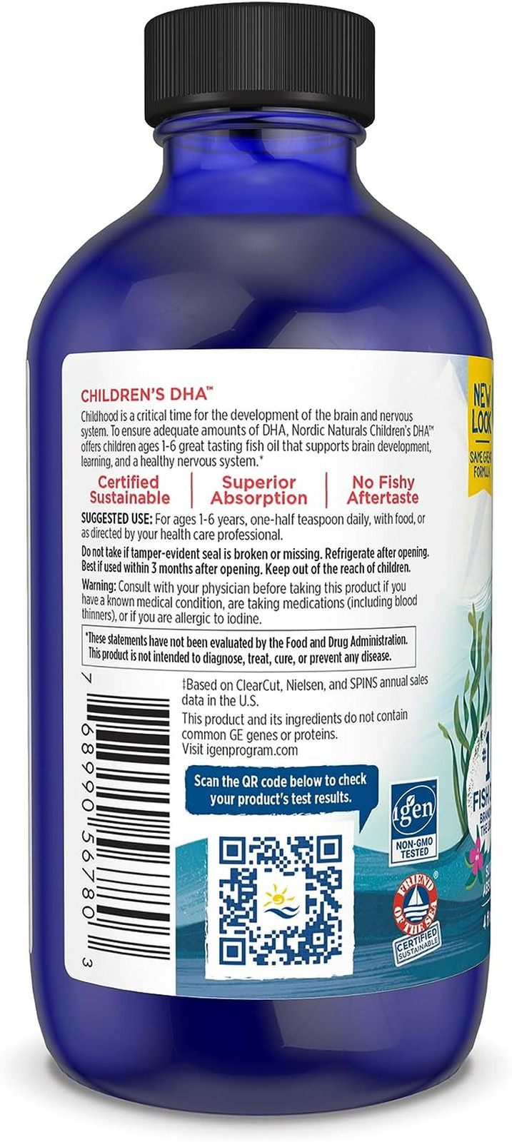 Nordic Naturals Children’S DHA for Kids, Strawberry – 4 Ounces
