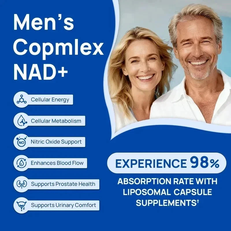 Selerb NAD+ Supplement for Men L-Carnitine, L-Arginine, Maca & Ashwagandha 3pcs+