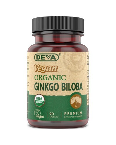 Deva Vegan Ginkgo Biloba USDA Organic 300 mg 90 tablets