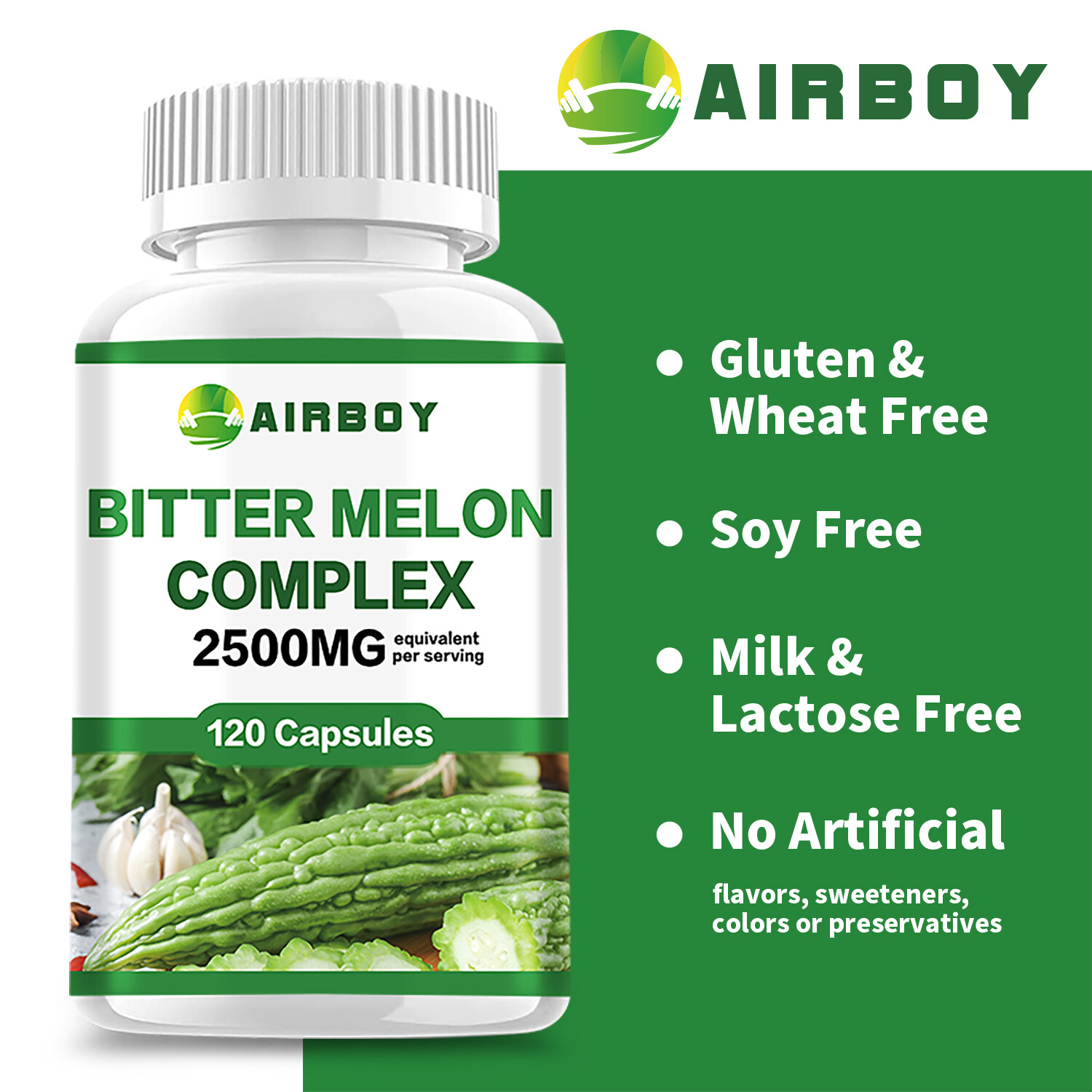 120pcs Bitter Melon Complex – Blood Sugar Support, Weight Lose, Cleanse & Detox