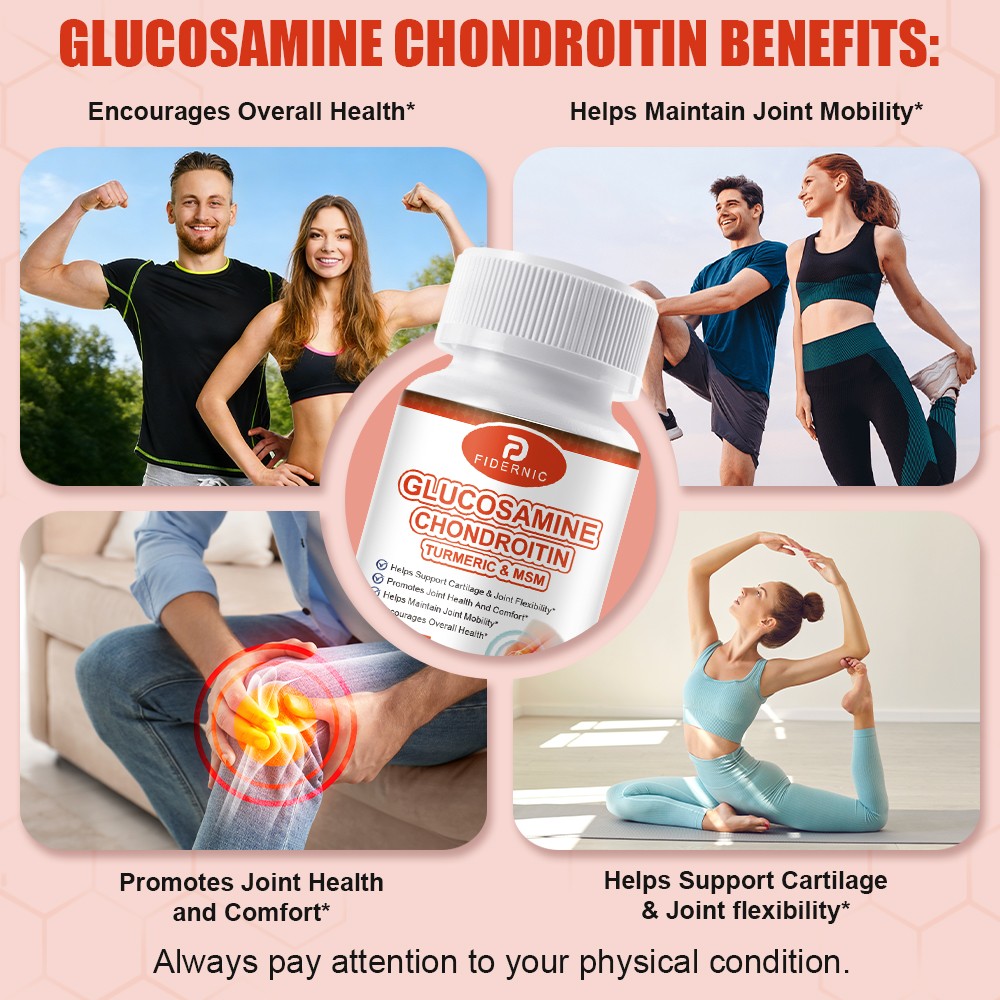 Glucosamine Chondroitin Turmeric MSM Joint Flexibility Cartilage Care 120 Pills