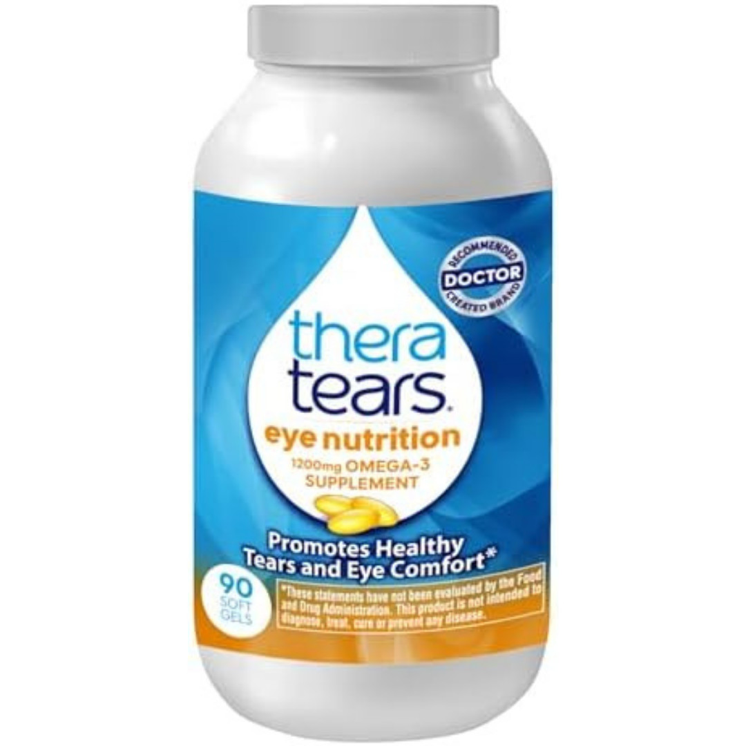 TheraTears Eye Nutrition 1200mg Omega 3 Supplement 90 Count Softgels