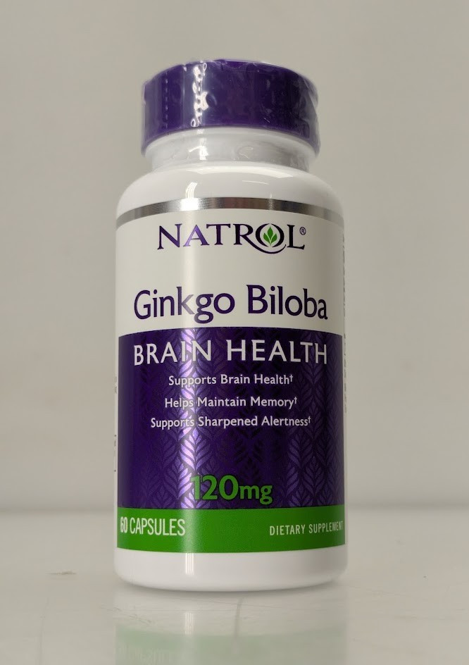 NATROL Ginkgo Biloba Brain Health Dietary Supplement – 120 mg (60 Capsules)