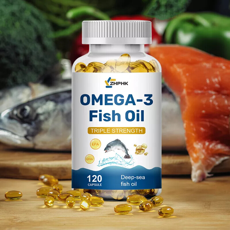 Omega 3 Fish Oil Capsules 3x Strength 3600mg with EPA & DHA, Highest Potency