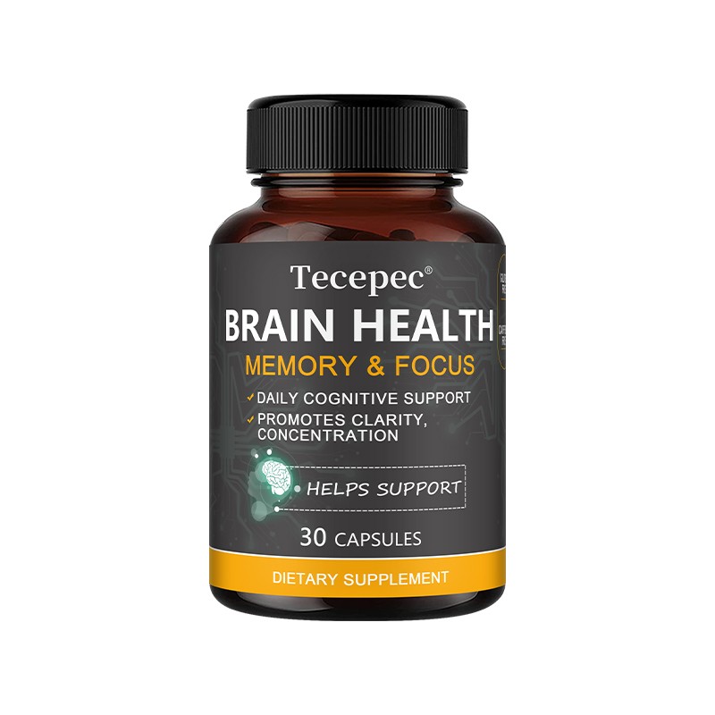 Brain Health Supplement Improves Memory Focus Support Thinking Health 30-120 Cap