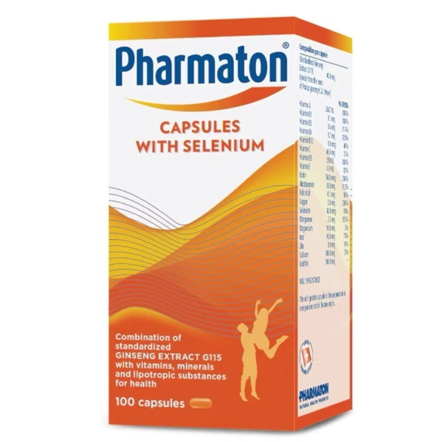 Pharmaton with Ginseng G115 100 Tablets Ginseng and Selenium Energy Booster