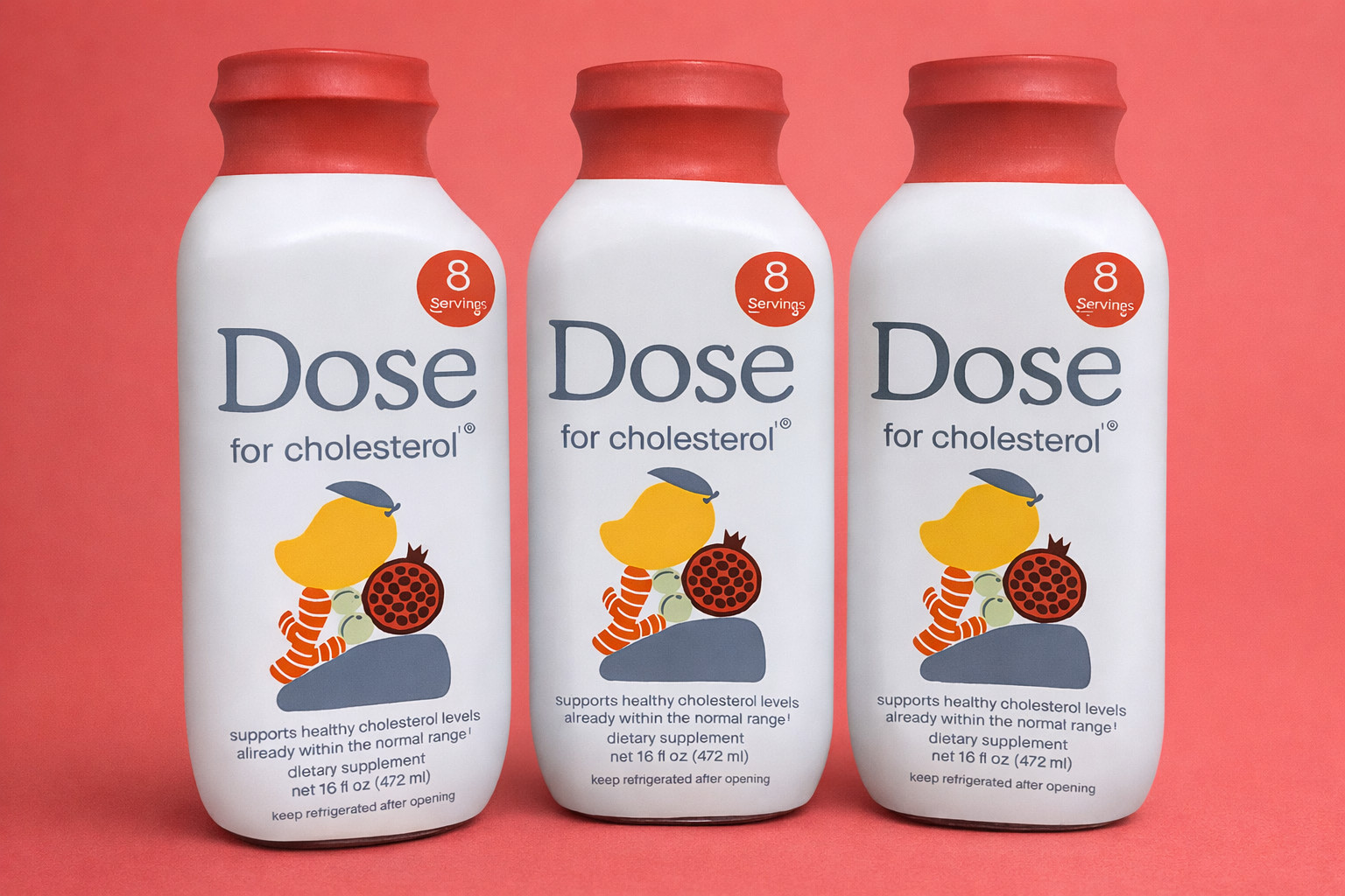 DOSE For Cholesterol – Supports Healthy Cholesterol Levels 16oz x 3 – 3PACK