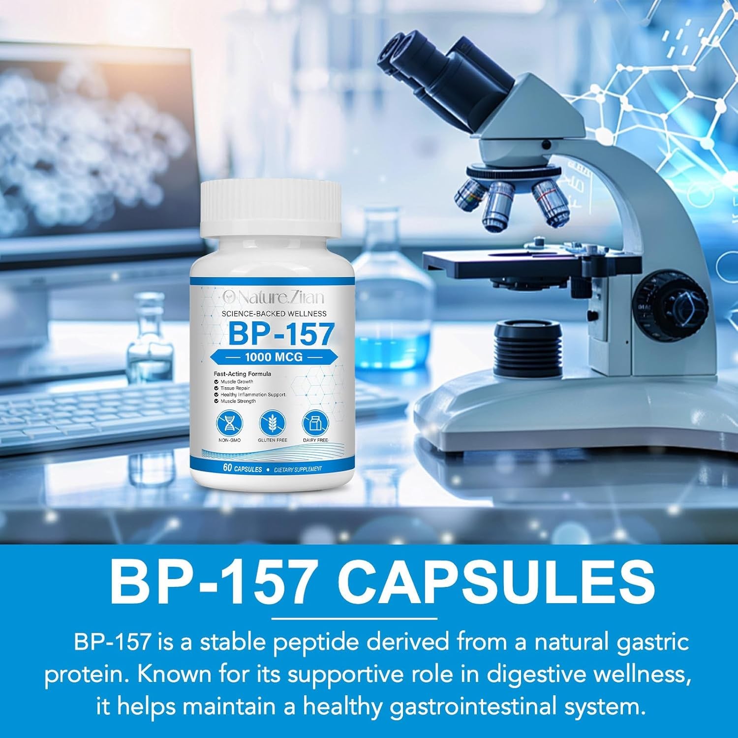 157 Capsules 1000 MG, Non-GMO, Gluten-Free, 60 Capsules