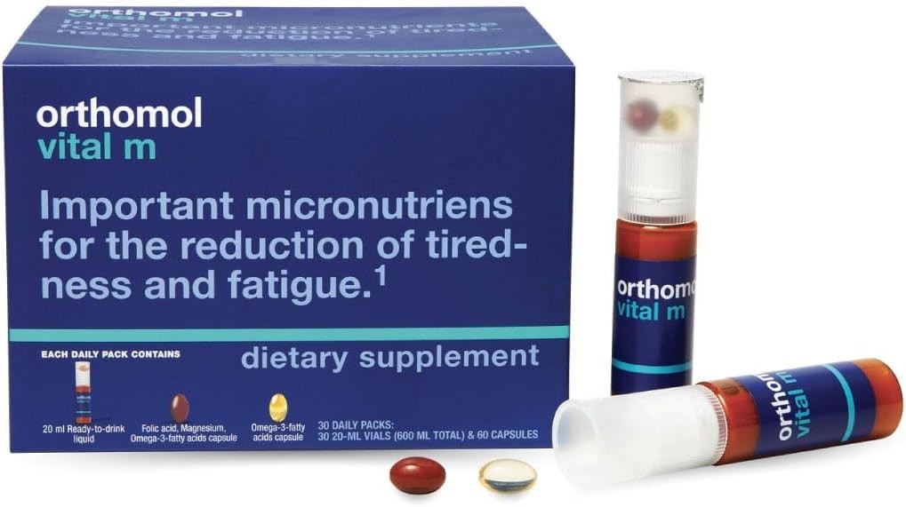 Orthomol Vital M – Daily Multivitamin for Men, Vitamins A, B, C, D3, E, K, Zi…