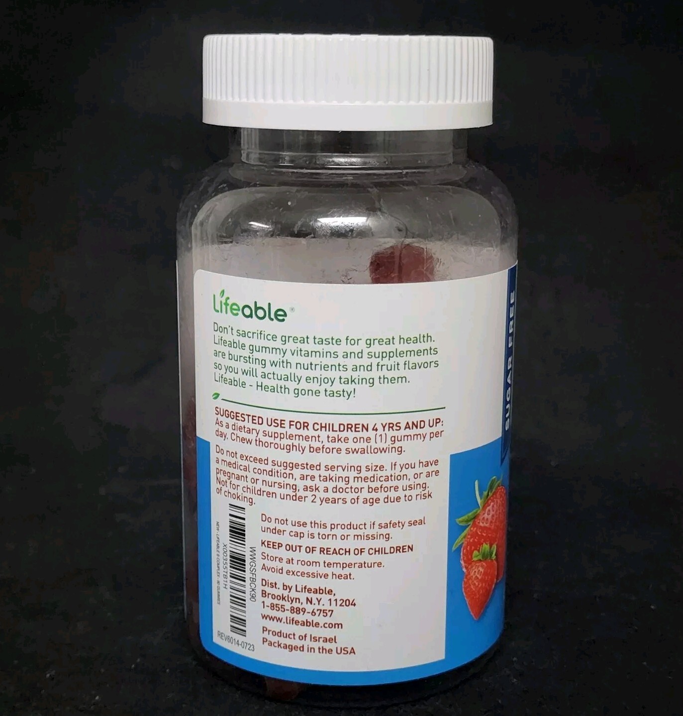 2Pk Lifeable Sugar Free Vitamin B Complex + Vitamin C Gummies 90 Gum EXP:05/2025