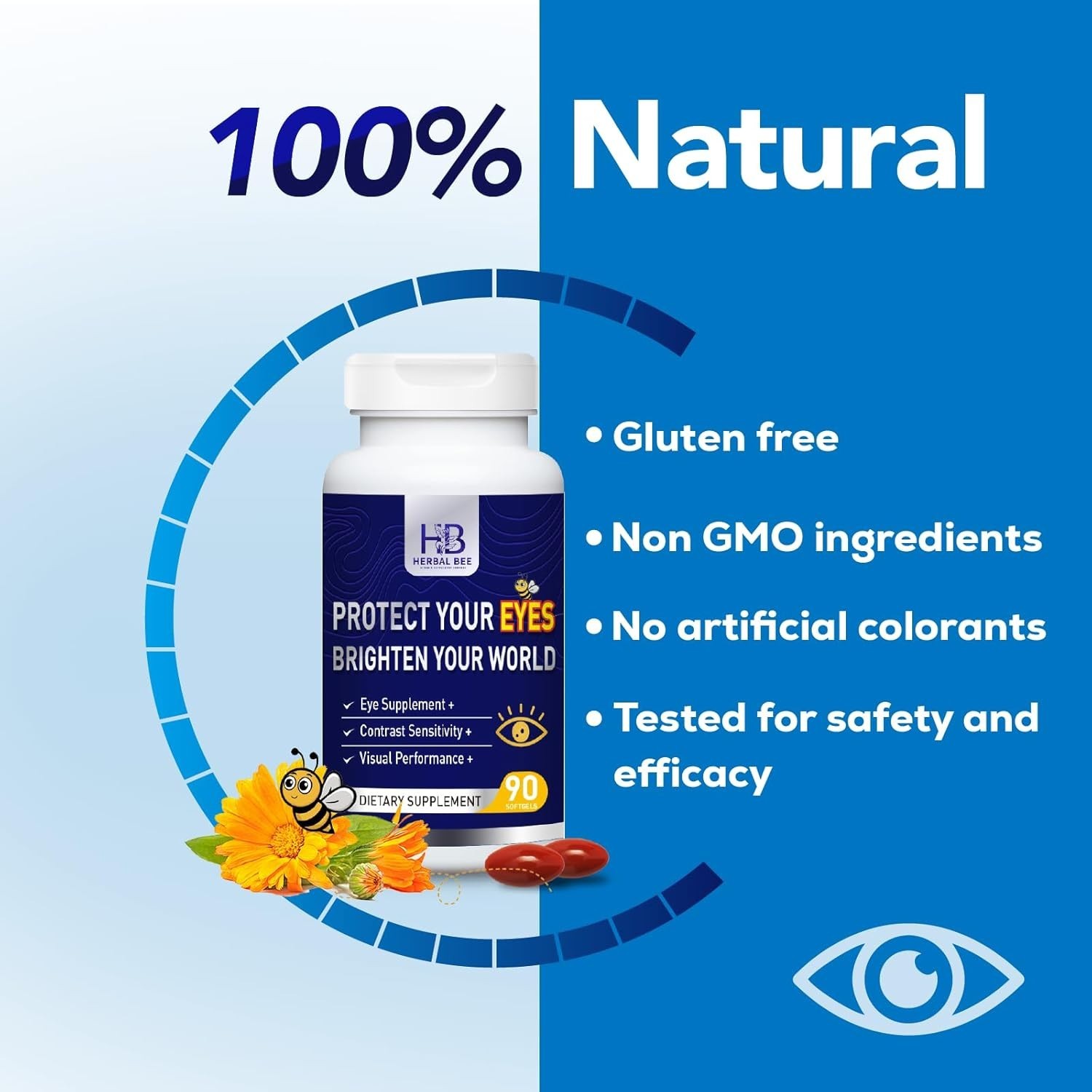 Eye Supplement – Lutein 10mg, Meso-Zeaxanthin 10mg, Zeaxanthin 2mg – Eye Vitamin