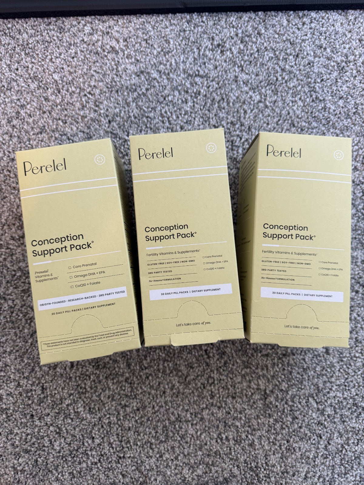 $50 OFF! Perelel Conception Support Pack (3 Boxes/90 Packs) Exp. 9/27