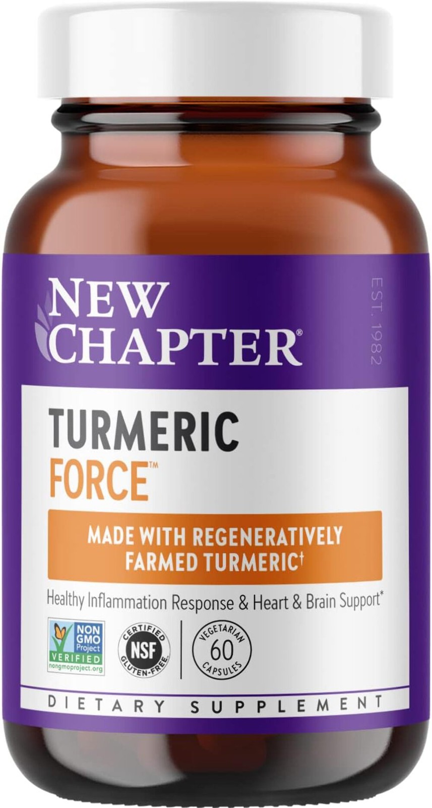 New Chapter – Turmeric Force – 60 Capsules exp 10/28