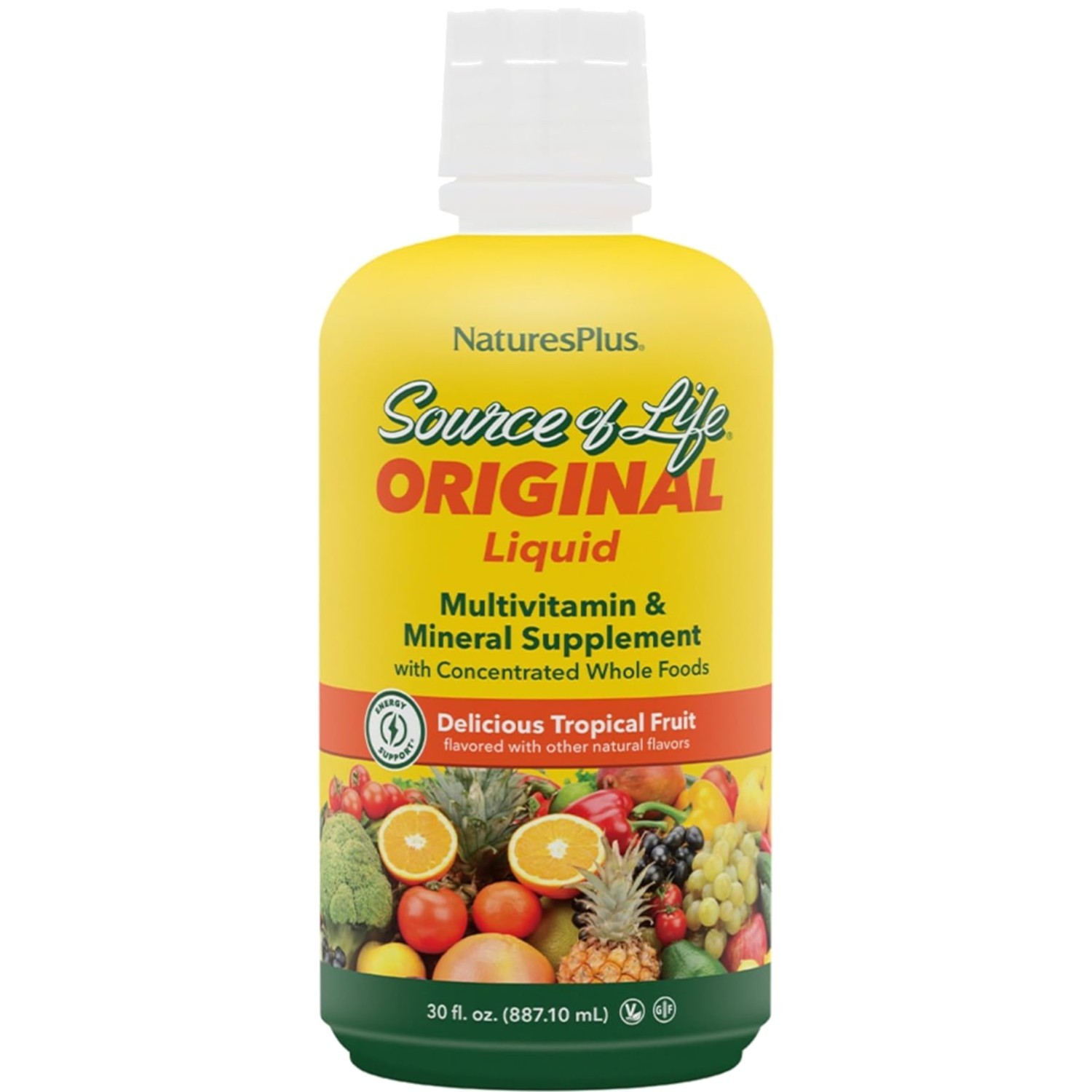 Source of Life Liquid – 30 fl oz – Tropical Fruit Flavor – Wholefood Suppleme…