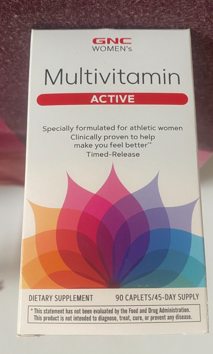 GNC Women’s Multivitamin Active 90 Caplets, EXP. 10/2025