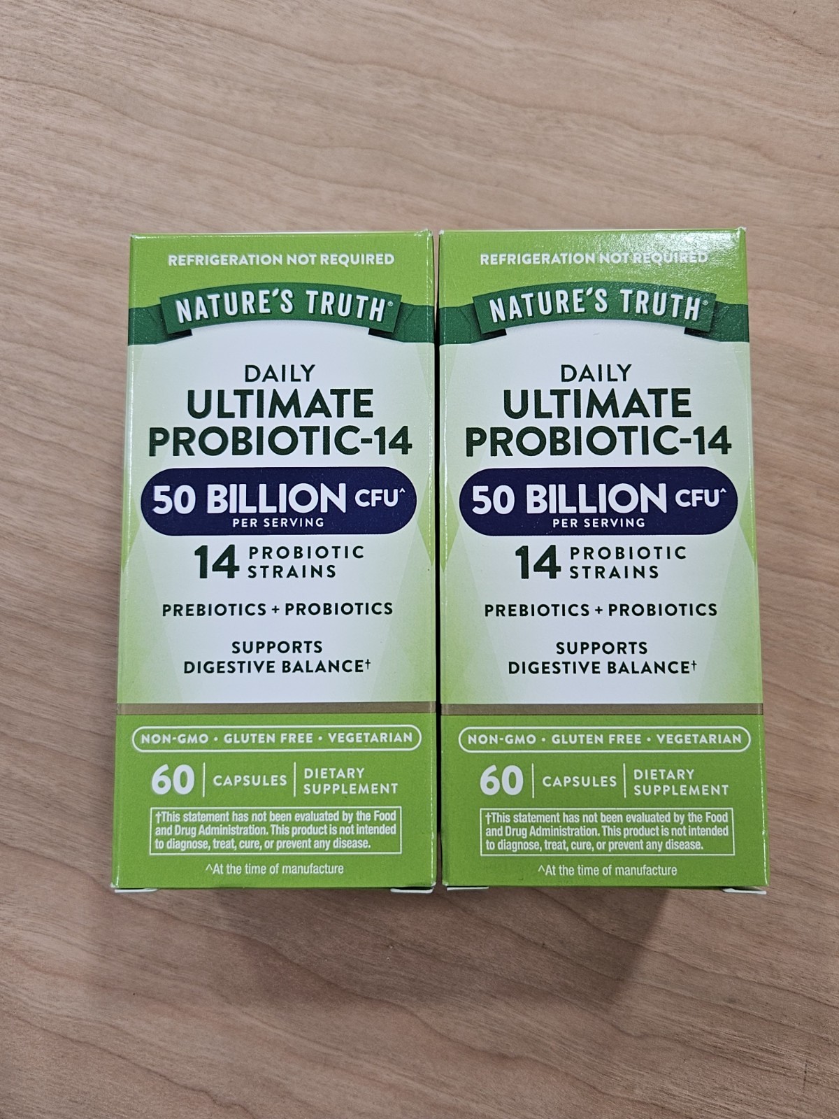 2 Boxes🟢 Natures Truth Ultimate Probiotic 50 Billion 120 Total Ct Exp 11/27