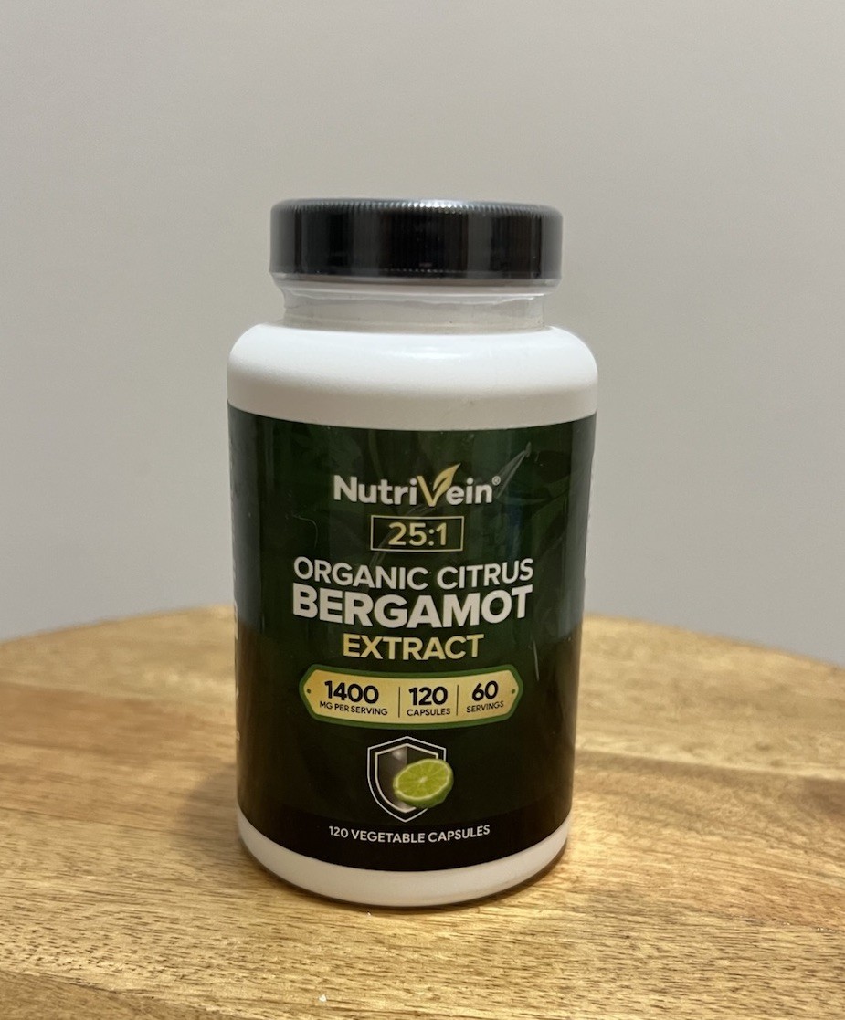 Nutrivein Premium Citrus Bergamot Supplement 1400mg 25:1 Bergamia Extract 120