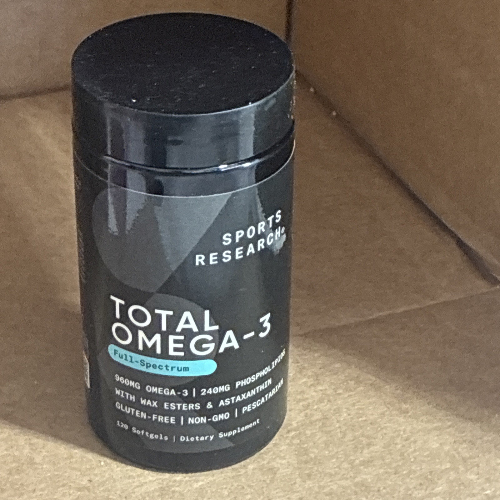 Sports Research Total Omega-3 240mg FULL SPECTRUM EPA DHA Krill 120 Softgels