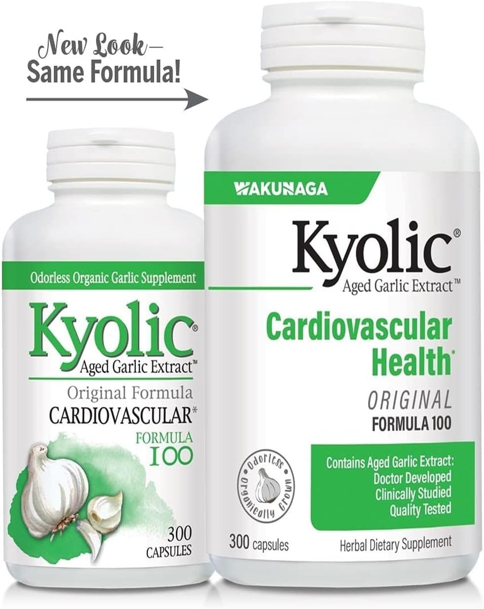Aged Garlic Extract Capsules for Cardiovascular Support 300 Count