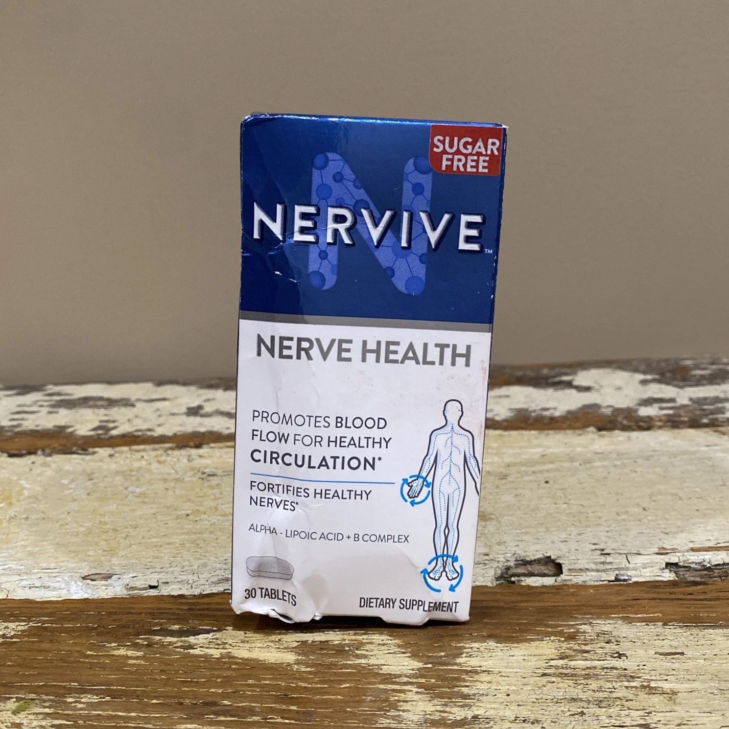 Nervive Nerve Health Promotes Blood Flow Healthy Circulation 30 Tablets 09/2026