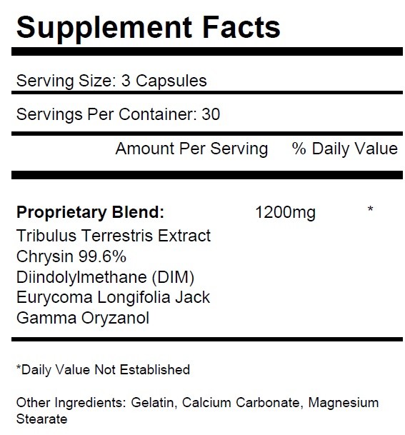 Test Booster Chrysin Low Test Boost Natural