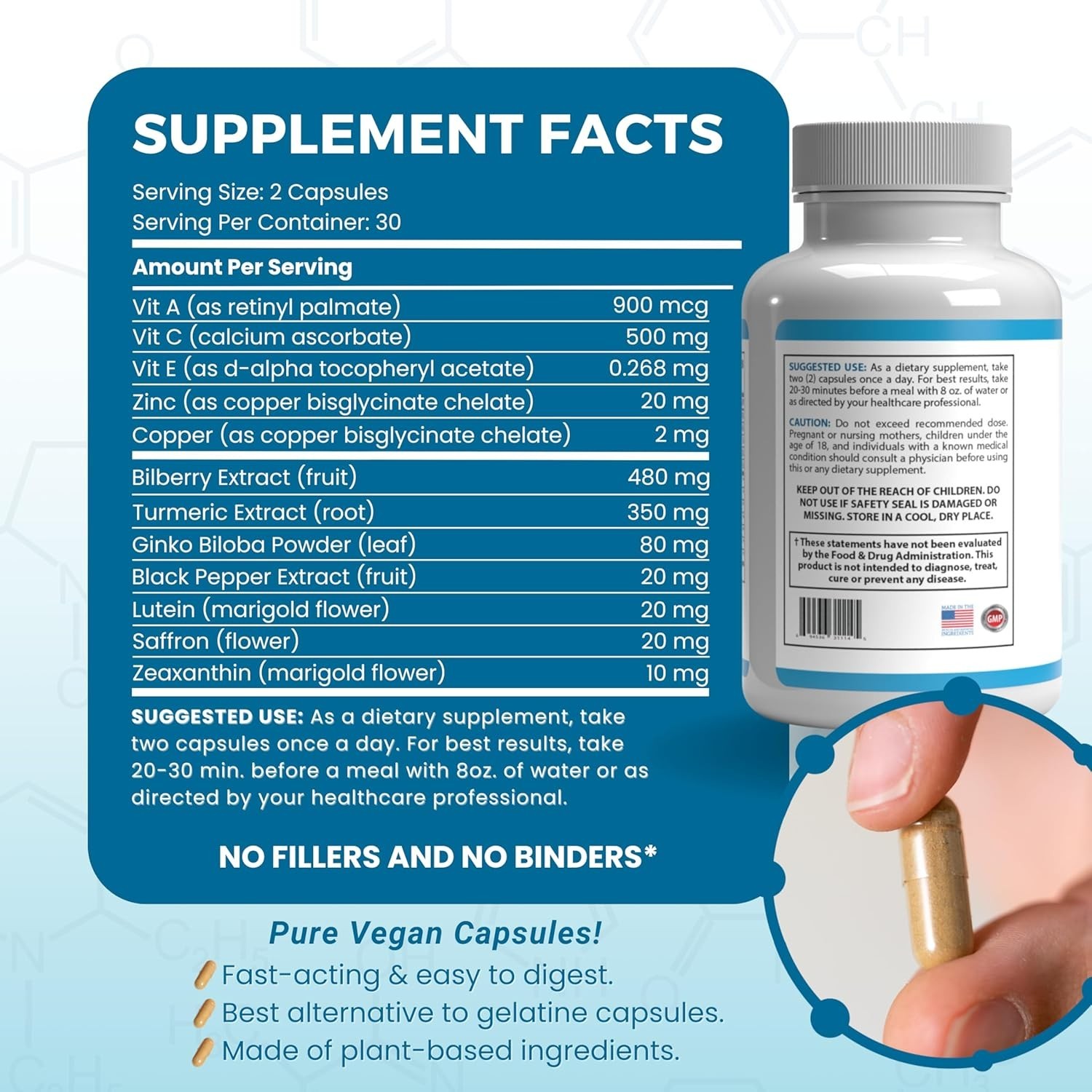 iGenics Premium Eye Vitamins with AREDs 2+ Formula with 12 Natural, EXP 01/27