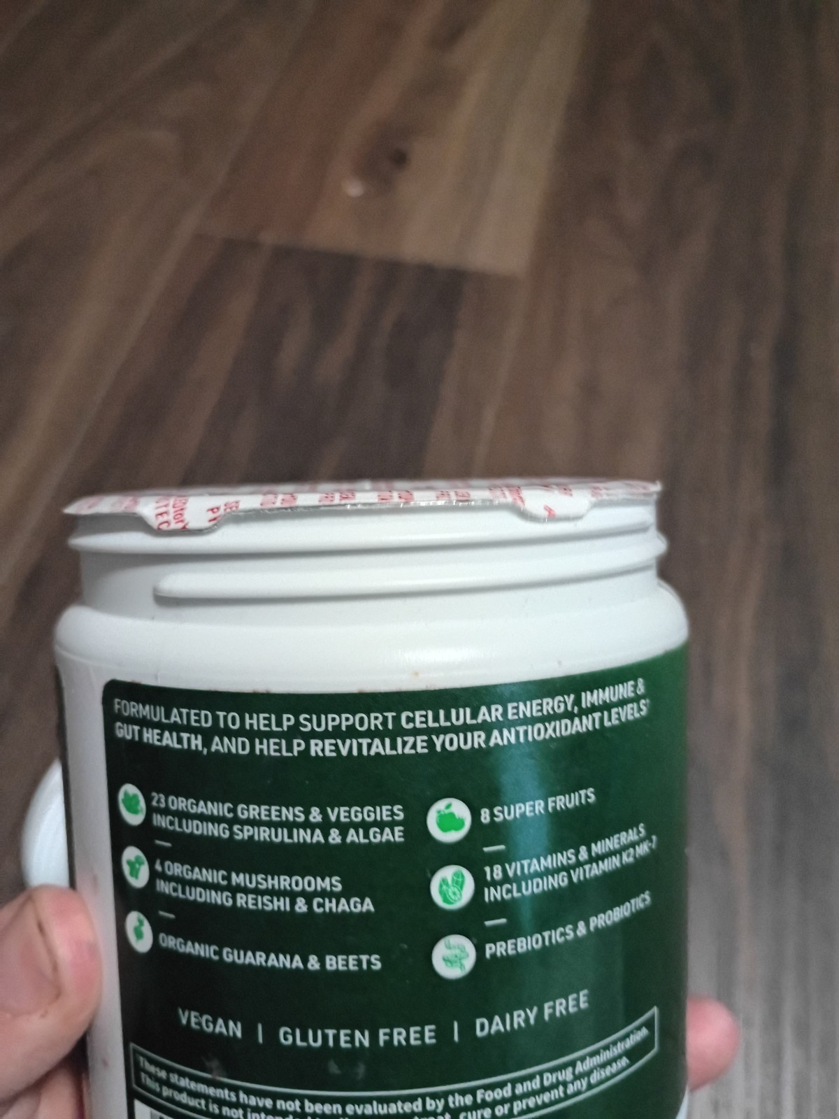 Garden of Life Organic Greens Superfoods & Probiotic Powder Apple Berry 6.44 oz