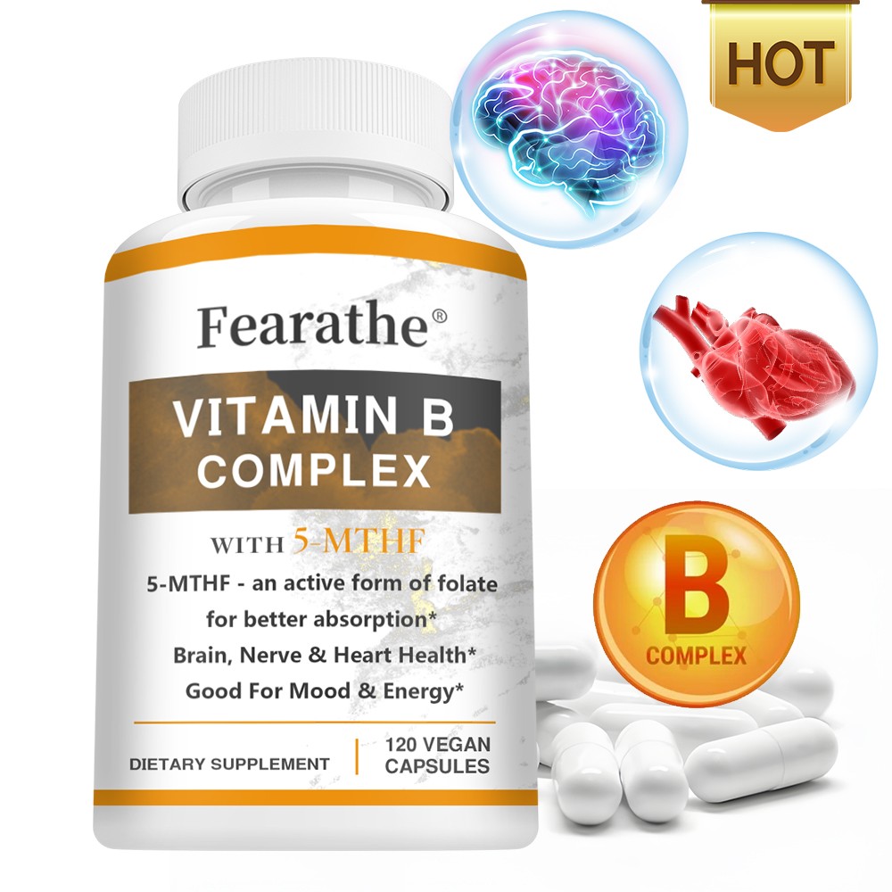 Vitamin B Complex Vitamin B Supplement – With 5-Mthf,B1,B2,B3,B5,B6,B7,B9,B12