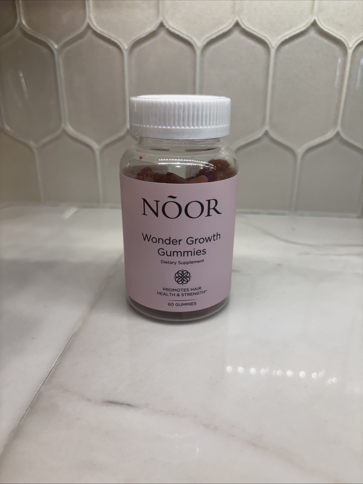 NOOR HAIR Wonder Growth Gummies for Women Natural Hair Growth Supplement