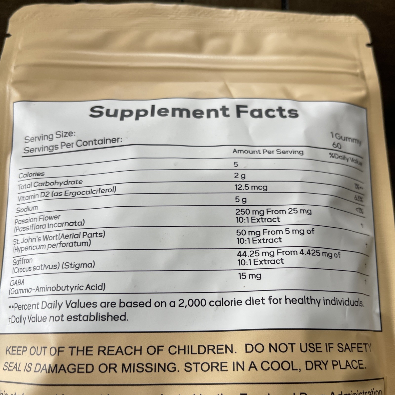 Saphire Saffron Gummies 60 Gummies