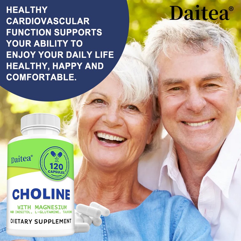 Choline With Magnesium Taurine Balance Cellular Health 30/60/120 Capsules