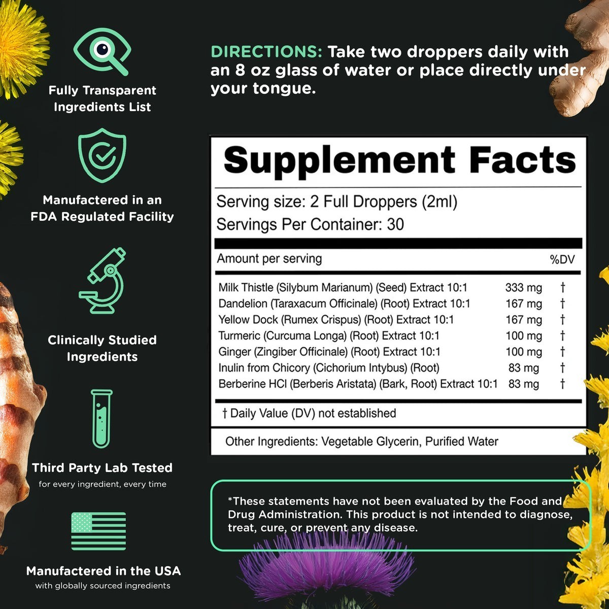 SuperBonsai Super Liver ?C Herbal Liquid Drops with Milk Thistle & Turmeric
