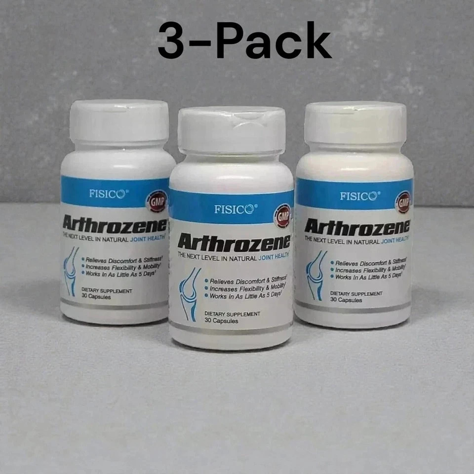 3 Packs Fisico Arthrozene Natural Joint Health Supplement – New