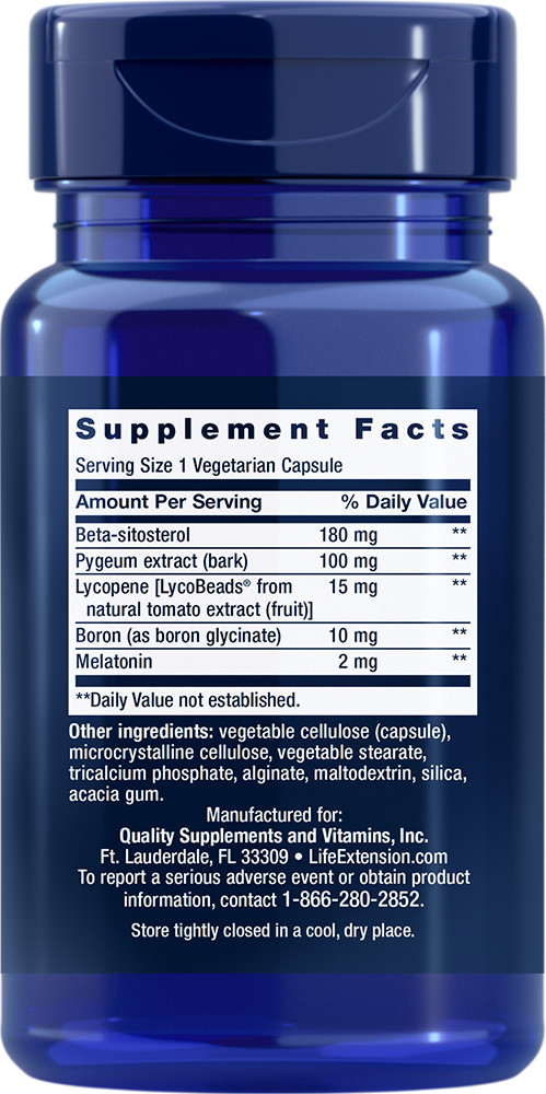 Life Extension Men’s Bladder Control 30Caps Beta-Sitosterol/Pygeum/Lycopene