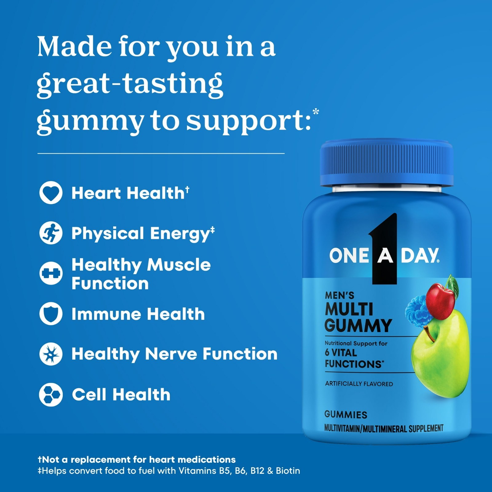 One A Day MEN’S VitaCraves 80 GUMMIES MULTIVITAMIN / MINERAL SUPPLEMENT Adult