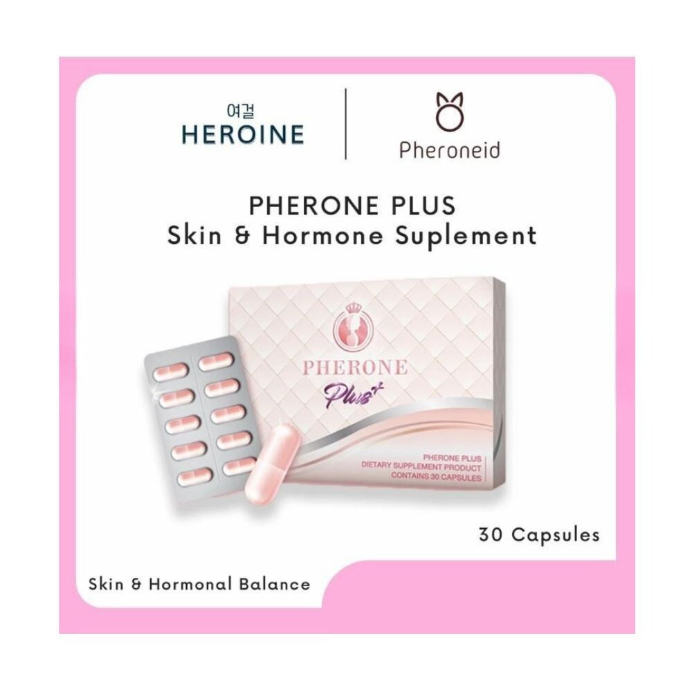 PHERONE PLUS 30 capsules skin supplement anti-aging Reduce Acne Clear skin aura