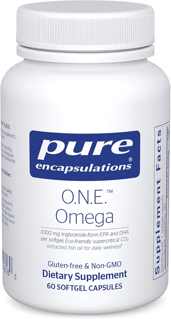 Pure Encapsulations ONE Omega 1000mg Fish Oil 60 Softgel