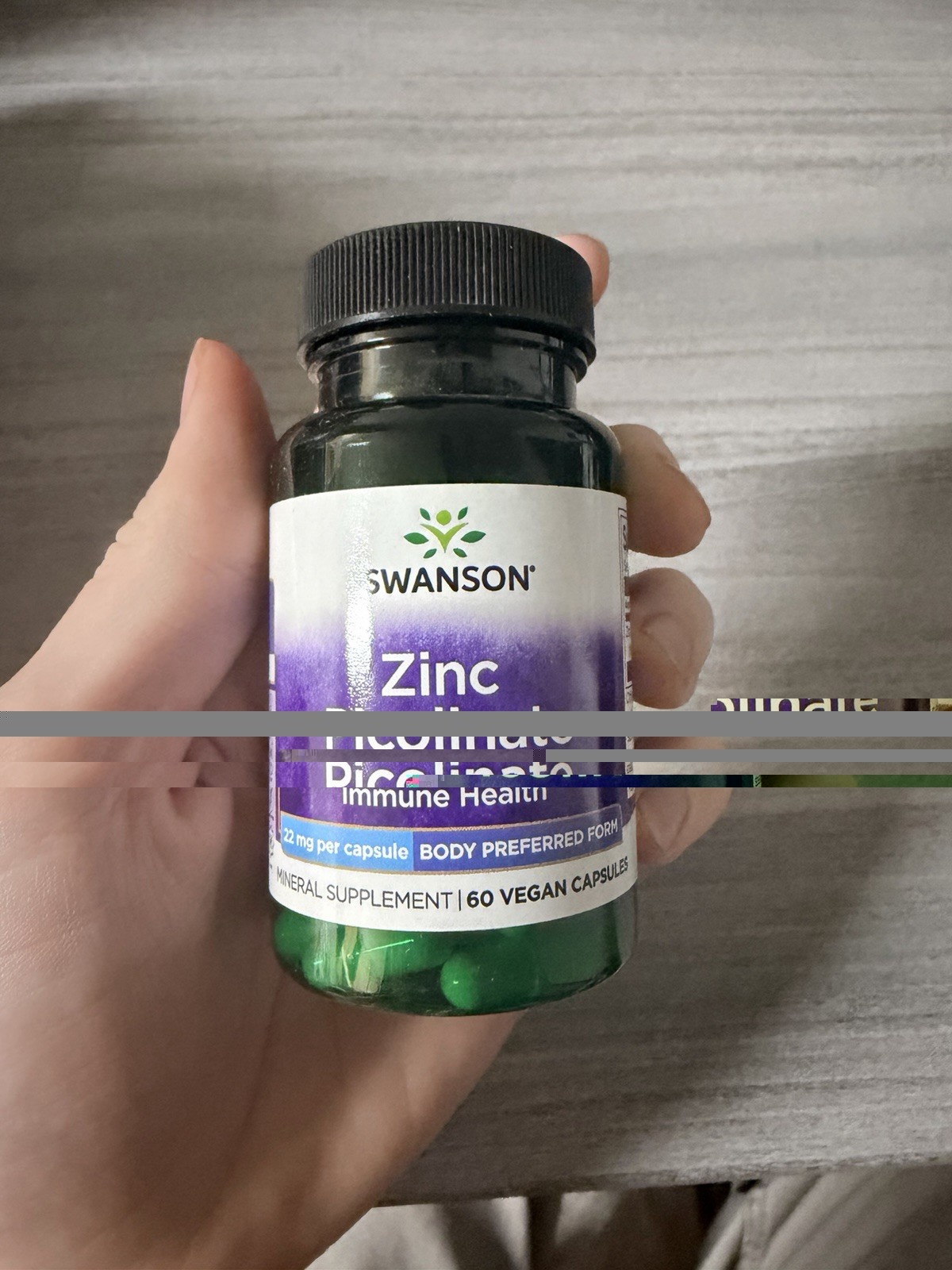Swanson Health Products Zinc Picolinate Body Preferred 22mg Capsules – 60 Count