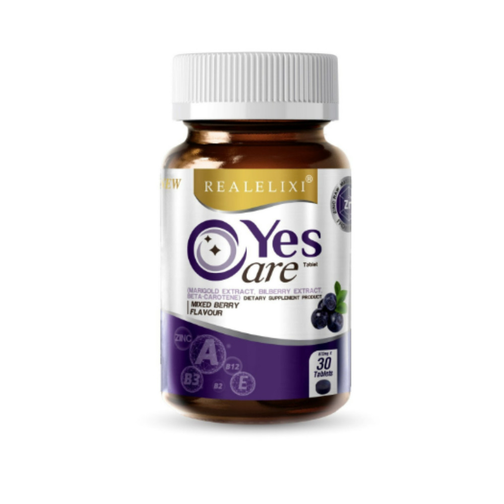 Real Elixir Yes Eye Care Nourish Dietary Supplement Mariglod Berry lutein x 3