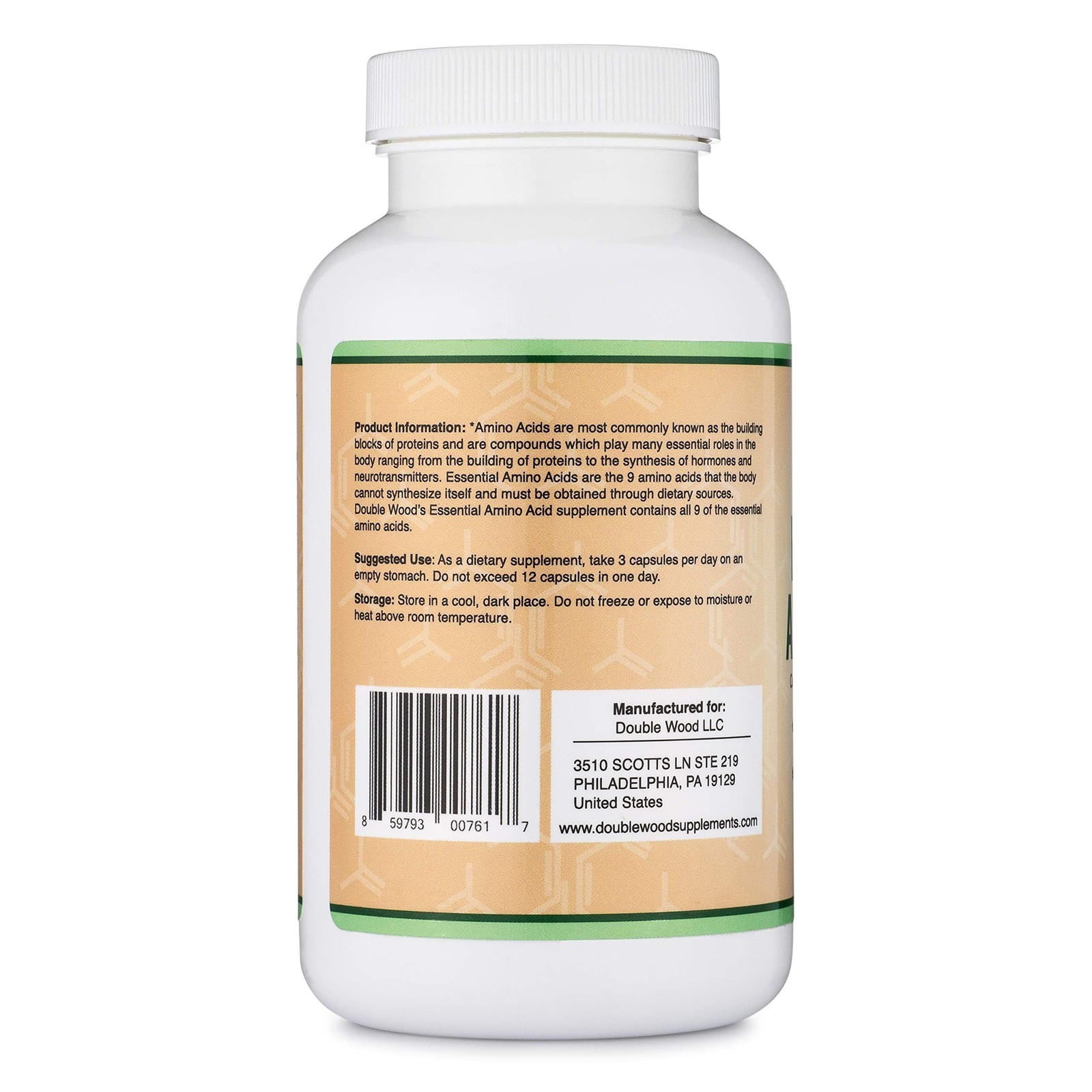 Essential Amino Acids – 1 Gram Per Serving 225 Count (Pack of 1), No Color