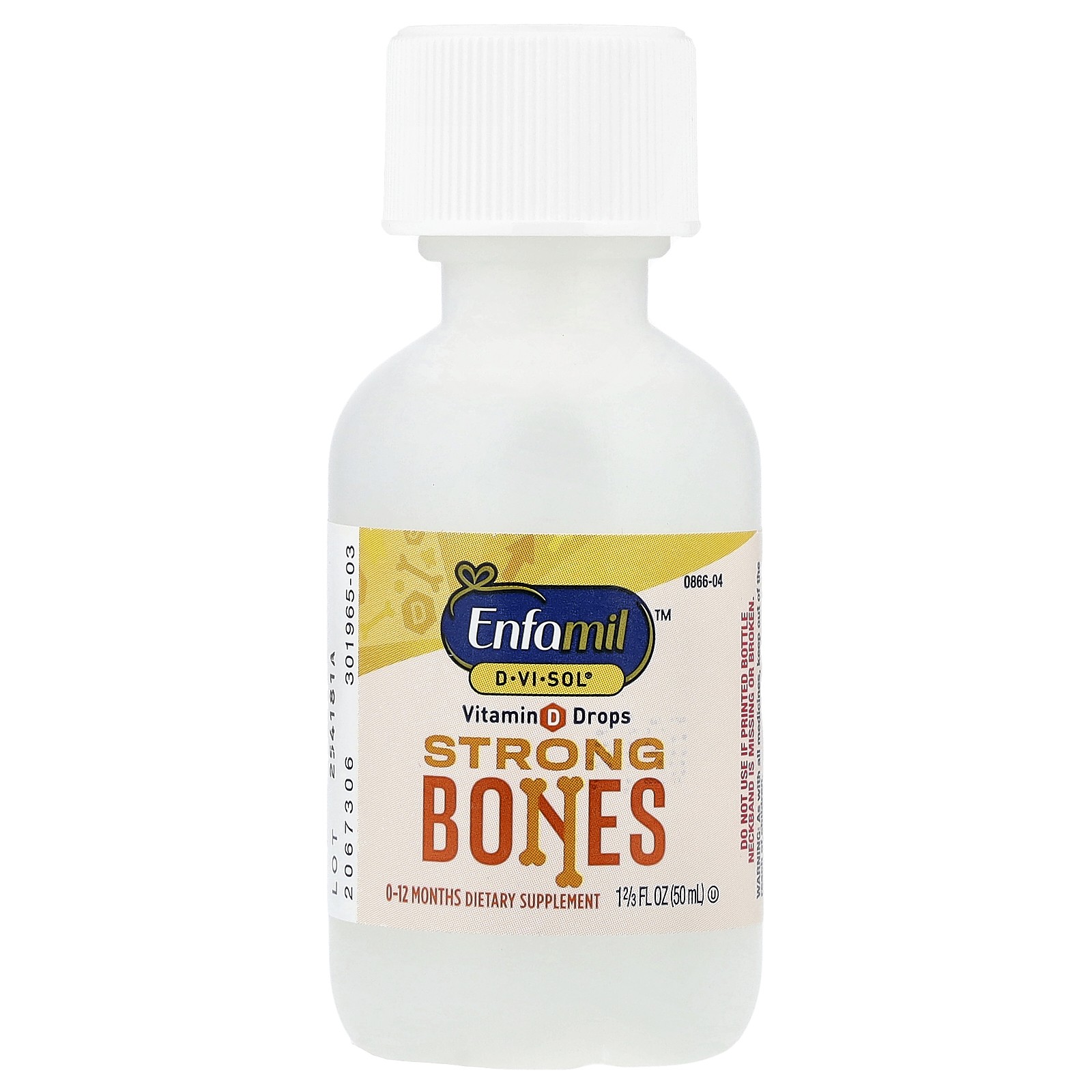 D·Vi·Sol®, Vitamin D Drops, Strong Bones, 0-12 Months, 1.66 fl oz (50 ml)