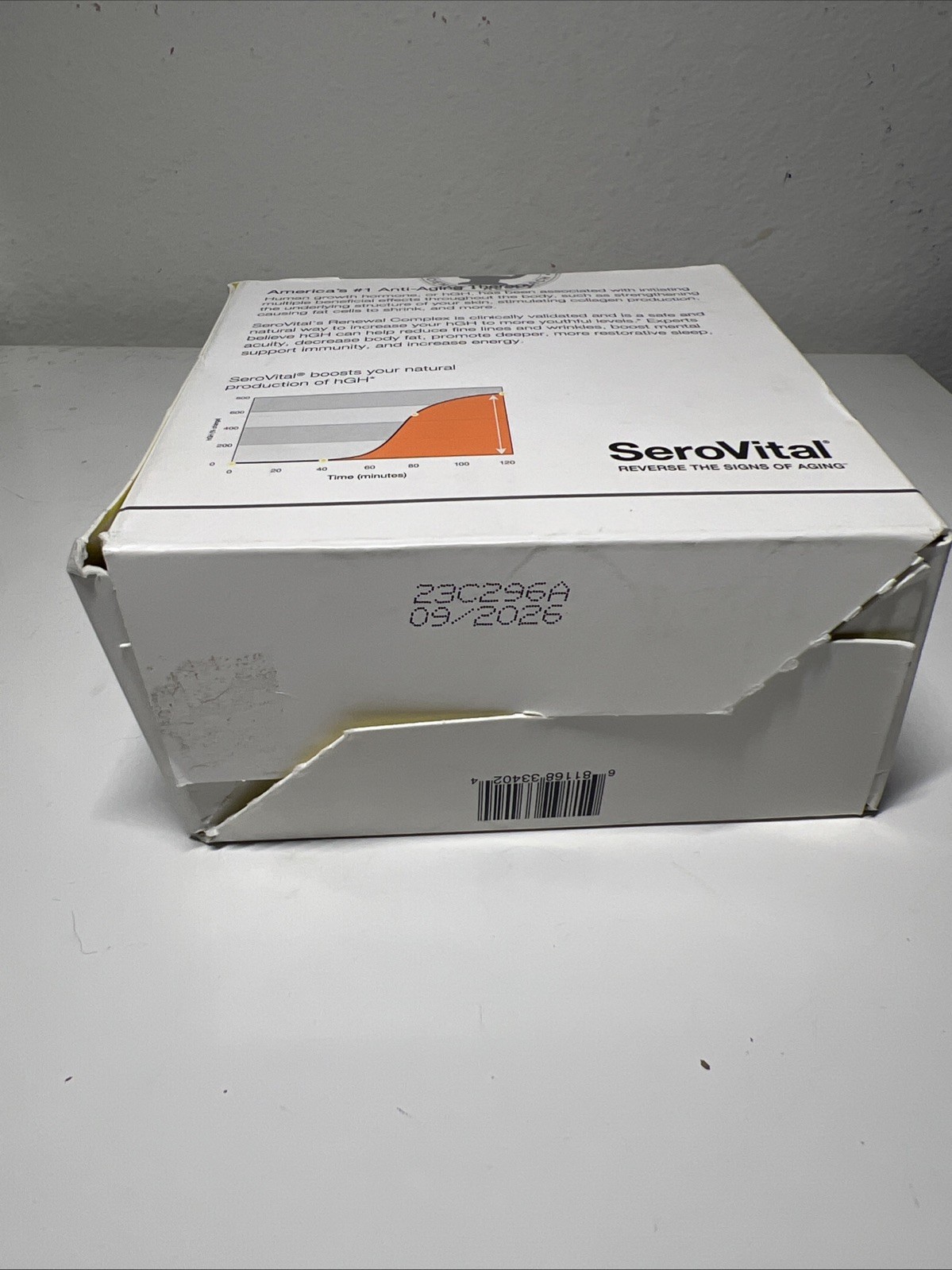 SeroVital Reverse The Signs of Aging 84 Capsules Exp 09/26 Open Box