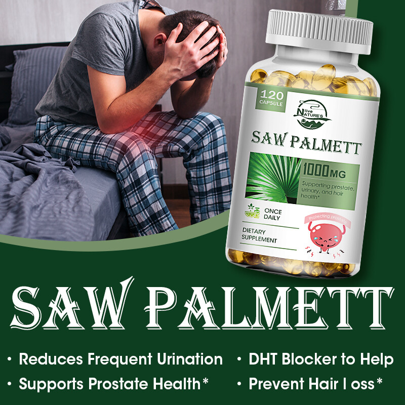 240 Softgels Saw Palmetto Extract 1000mg Prostate Supplement Urinary Men Health